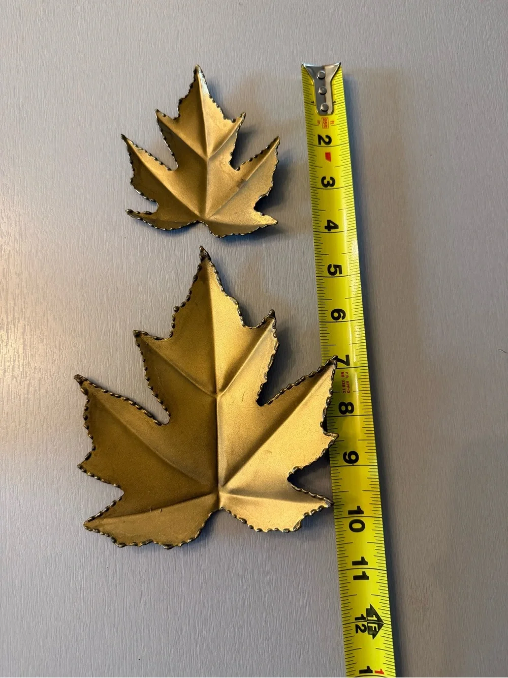 Vintage Pottery Barn gold leaves